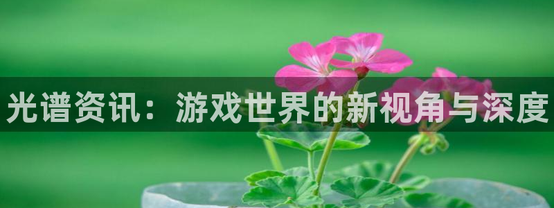 沐春长征娱乐：光谱资讯：游戏世界的新视角与深度