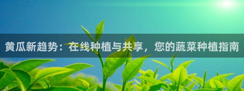 919看球直播nba：黄瓜新趋势：在线种植与共享，您的蔬菜种植指南